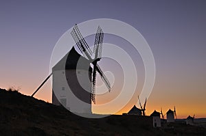 Windmills in Consuegra, Spain.