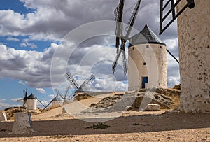 Windmills of Consuegra at Sunrise , Castilla-La Mancha, Spain