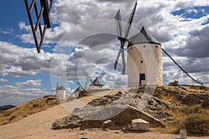 Windmills of Consuegra at Sunrise , Castilla-La Mancha, Spain