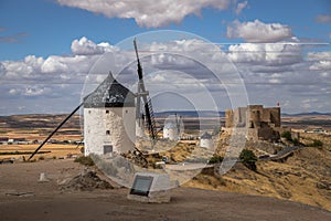 Windmills of Consuegra at Sunrise , Castilla-La Mancha, Spain