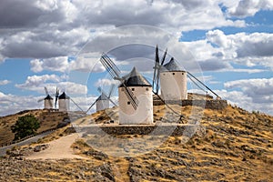 Windmills of Consuegra at Sunrise , Castilla-La Mancha, Spain