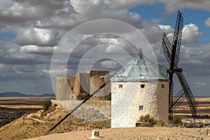 Windmills of Consuegra at Sunrise , Castilla-La Mancha, Spain