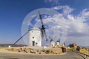Windmills in Consuegra, Toledo, Castilla La Mancha, Spain