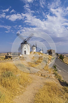 Windmills in Consuegra, Toledo, Castilla La Mancha, Spain