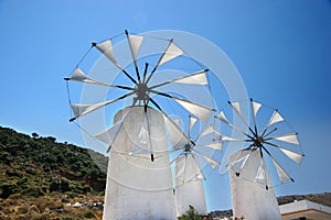 Molinos de viento en Creta 