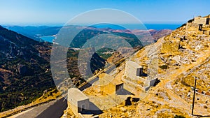 Windmills on Crete island, Greece.