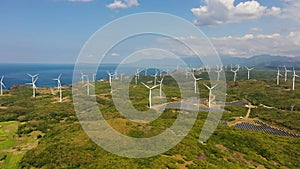 Windmills farm in Philippines.