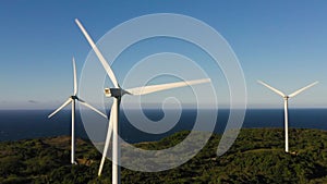 Windmills farm in Philippines.