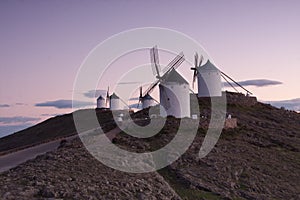 Windmills on horizon