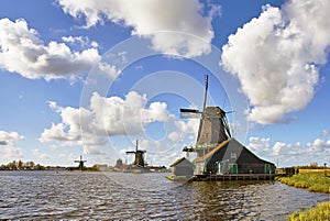 A windmills at Kinderdijk