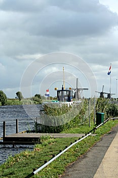 Windmills of Kinderdijk in Holland