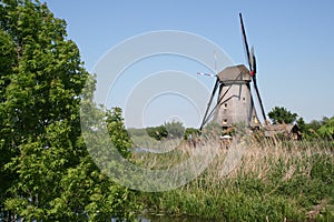 Windmills of Kinderdijk in Holland