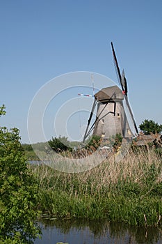 Windmills of Kinderdijk in Holland