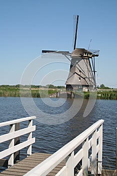 Windmills of Kinderdijk in Holland