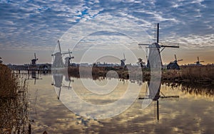 Windmills in Kinderdijk Holland