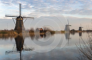 Windmills in Kinderdijk Holland