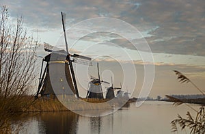 Windmills in Kinderdijk Holland