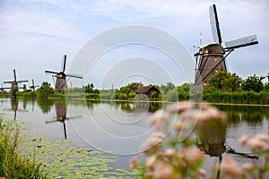 Windmills in Kinderdijk, Holland