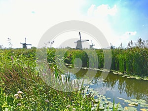 Windmills; Kinderdijk, Holland