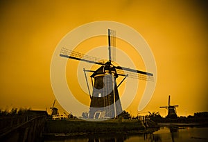 Windmills in Kinderdijk Holland