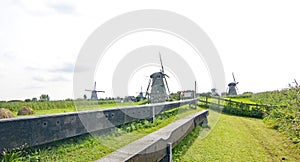 Windmills in Kinderdijk, Holland