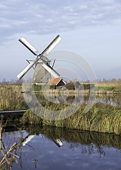 Windmills in Kinderdijk Holland