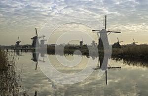 Windmills in Kinderdijk Holland