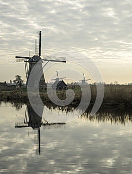 Windmills in Kinderdijk Holland