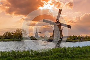 Windmills in Kinderdijk - Netherlands