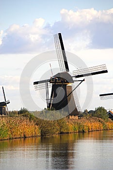 Windmills in Kinderdijk, Netherlands