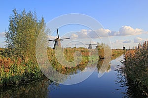 Windmills in Kinderdijk, Netherlands