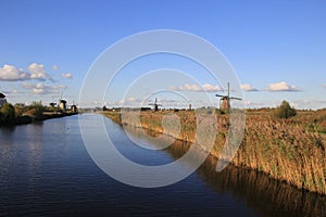 Windmills in Kinderdijk, Netherlands