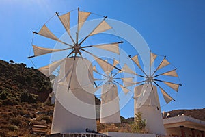 Windmills in the Lasithi Plateau photo
