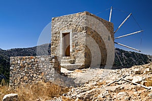 Windmills of the Lasithi plateau, Crete - Greece