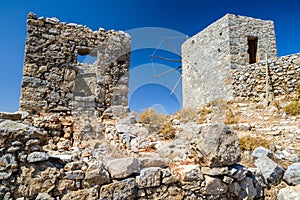 Windmills of the Lasithi plateau, Crete - Greece