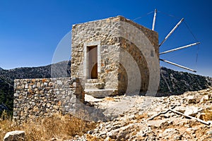 Windmills of the Lasithi plateau, Crete - Greece