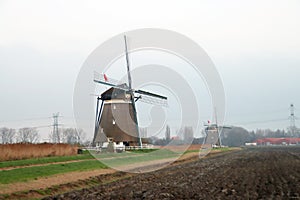 Windmills of the Molenviergang in the Tweemanspolder