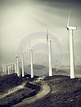 Windmills mountain photo