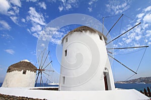 Windmills of Mykonos island