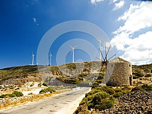 Windmills, old and new generation
