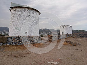 Windmills in Ortakent, Bodrum, Turkey