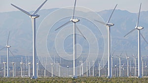 The windmills of Palm Springs in California