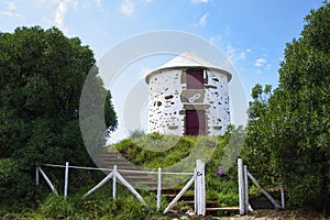 The windmills in Parque Natural do Litoral