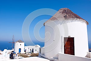 Windmills, Santorini, Greece