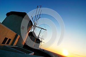 Windmills at Sunset