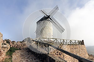 Windmills in the village of Yebenes