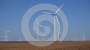 Windmills, Wind Turbines, Timelapse Generator Power, Electricity Time Lapse