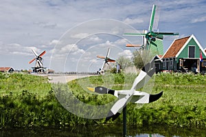 Windmills at Zaanse Schans, Amsterdam, Holland
