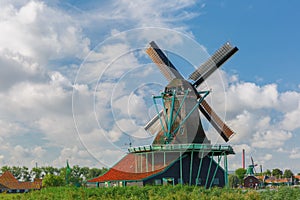 Windmills in Zaanse Schans, Holland, Netherlands