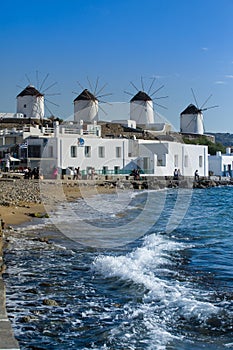 Windmils on the Mykonos Greek island